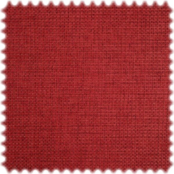 Chenille Flachgewebe Möbelstoff Cube Rot