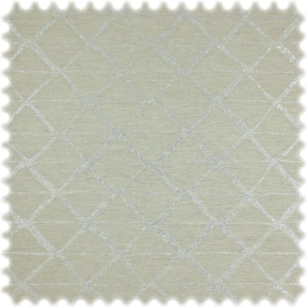 AKTION Jacquard Flachgewebe Möbelstoff Devlin Beige / Silber mit Lurex Garn