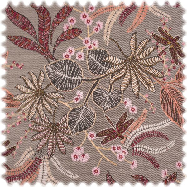 Jacquard Flachgewebe Möbelstoff Planta Platin