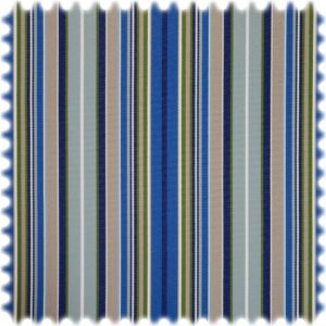 UV Beständiger Outdoor & Boot Möbelstoff Solar Stripe Signalblau mit Sanitized®Ausrüstung
