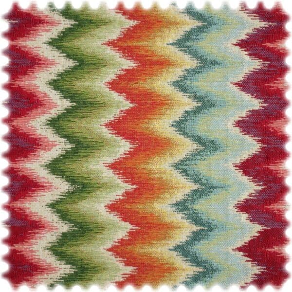 Jacquard Flachgewebe Möbelstoff Rainbow ZigZac