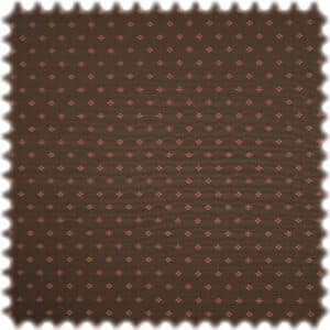 AKTION Trevira CS Jacquard Möbelstoff Gilmore Dunkelbraun / Terracotta