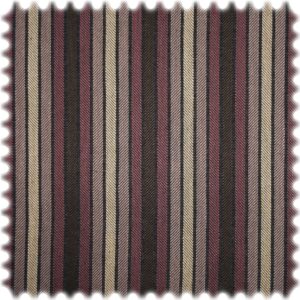 AKTION Jacquard Streifen Möbelstoff Ipanema Beige / Violett / Braun