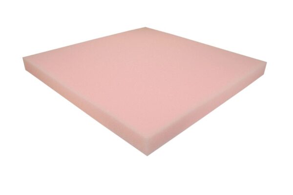 Schaumstoff Rücken Kissen Rosa 50cm x 50cm x 4cm RG 24/22 sehr weich