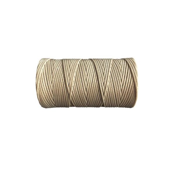 Heiro Leder- und Sattlergarn Beige 1mm Dick 100 Meter Rolle