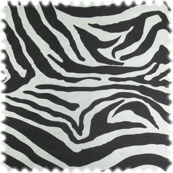 AKTION Kunstleder Plains Zebra Metallic mit Rückenkaschierung