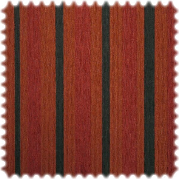 Chenille Möbelstoff Madrid Choco / Bordeaux / Rotorange