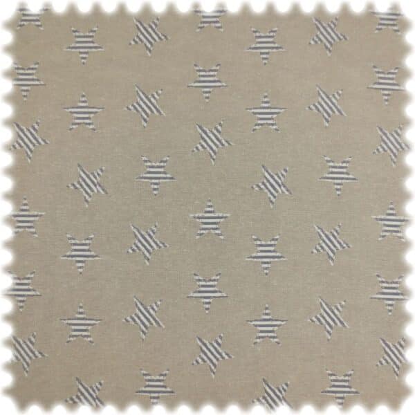 Jacquard Flachgewebe Möbelstoff Stars Beige