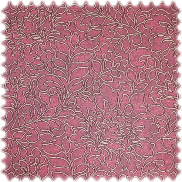 AKTION Jacquard Möbelstoff York Pink DIN "schwer entflammbar"